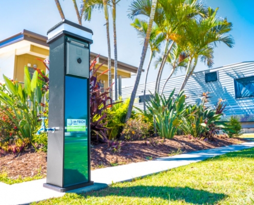 Caravan Park Pedestal in a Holiday Park